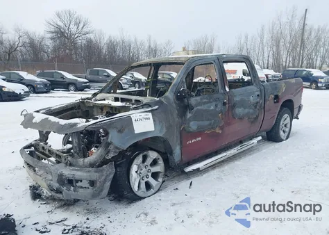 2020 Ram 1500 Big Horn 4X4 6'4 Box z USA, uszkodzony, nr VIN 1C6SRFMT3LN158918